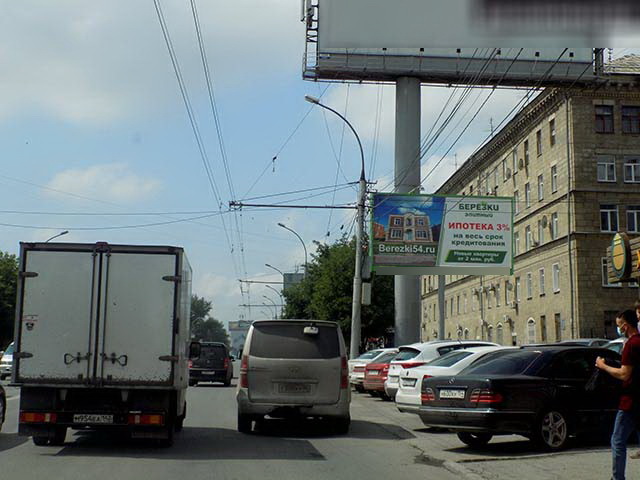 Фотография рекламного носителя, тип: Билборд 3x6, адрес: Карла Маркса пр-т., д.37, Новосибирск, Новосибирская область, Россия. Сторона A №191825