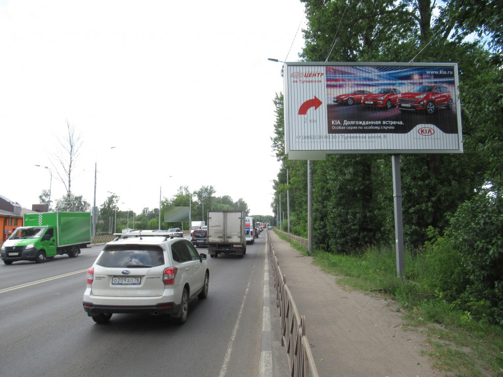 Фотография рекламного носителя, тип: Билборд 3x6, адрес: Дачная ул., 300м от пересечения с пр-том Авиаторов, Ярославль, Ярославская область, Россия. Сторона А1-А3 №109215