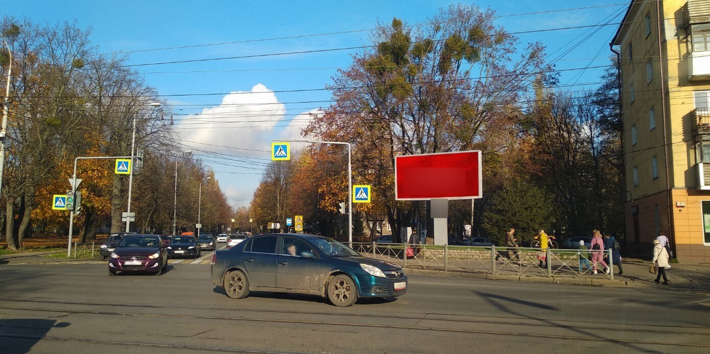 Фотография рекламного носителя, тип: Билборд 3x6, адрес: Брамса ул. Х Советский пр-т. Х Нарвская ул., Калининград, Калининградская область, Россия. Сторона А1-А10 №222336