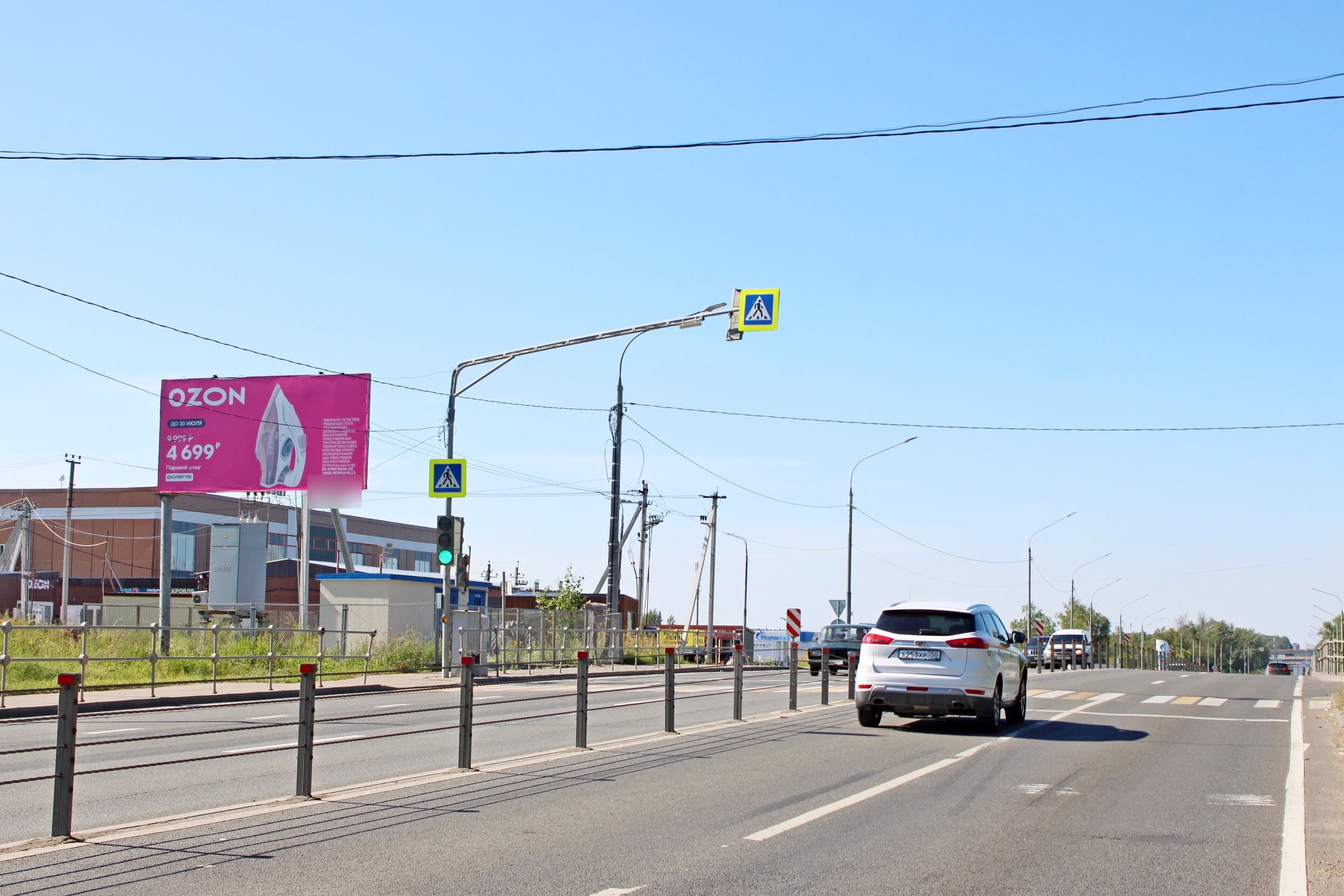 Фотография рекламного носителя, тип: Билборд 3x6, адрес: Каширское ш., 54 000м, микрорайон Белые Столбы, Домодедово, Московская область, Россия. Сторона Б №871586