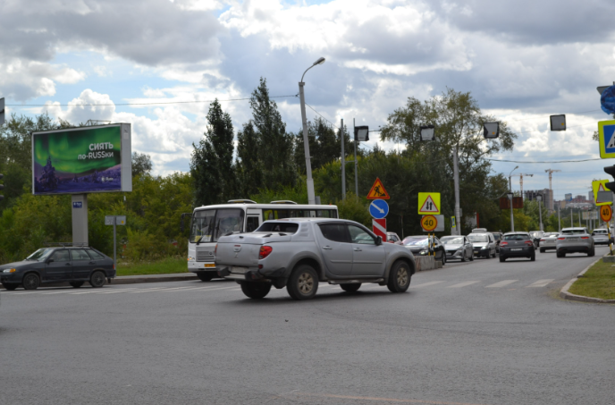 Фотография рекламного носителя, тип: Билборд 3x6, адрес: Алебашевская ул. Х Сеченова ул., д.163, Тюмень, Тюменская область, Россия. Сторона Б №991753