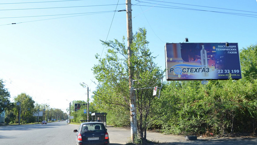 Фотография рекламного носителя, тип: Билборд 3x6, адрес: Механическая ул. Х Героев Танкограда ул., Челябинск, Челябинская область, Россия. Сторона A №200131