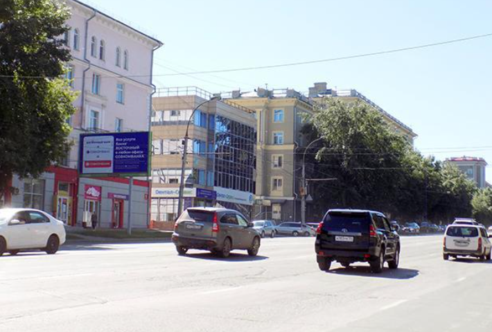 Фотография рекламного носителя, тип: Билборд 3x6, адрес: Станиславского ул., д.1 Х Котовского ул., д.23, Новосибирск, Новосибирская область, Россия. Сторона Б №1328944