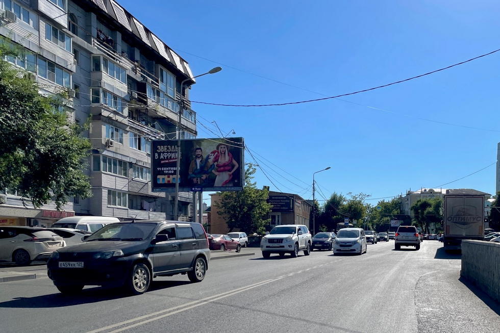 Фотография рекламного носителя, тип: Билборд 3x6, адрес: Нижнепортовая ул., д.6, Владивосток, Приморский край, Россия. Сторона Б №154064