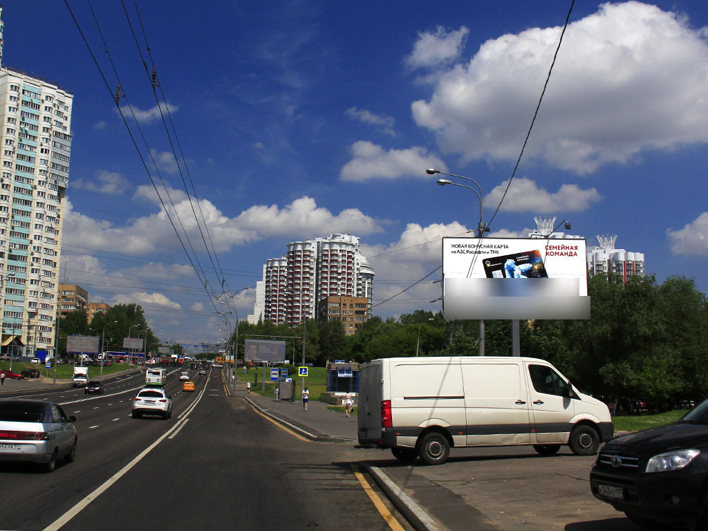 Фотография рекламного носителя, тип: Билборд 3x6, адрес: Пролетарский пр-т., д.19, Москва, Россия. Сторона A №78886