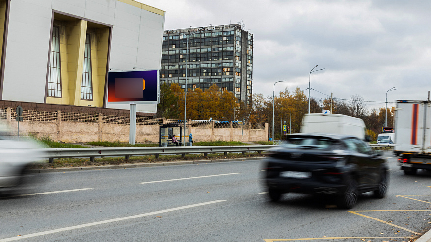 Фотография рекламного носителя, тип: Билборд 3x6, адрес: Московское ш., д.46, Санкт-Петербург, Россия. Сторона B №211944