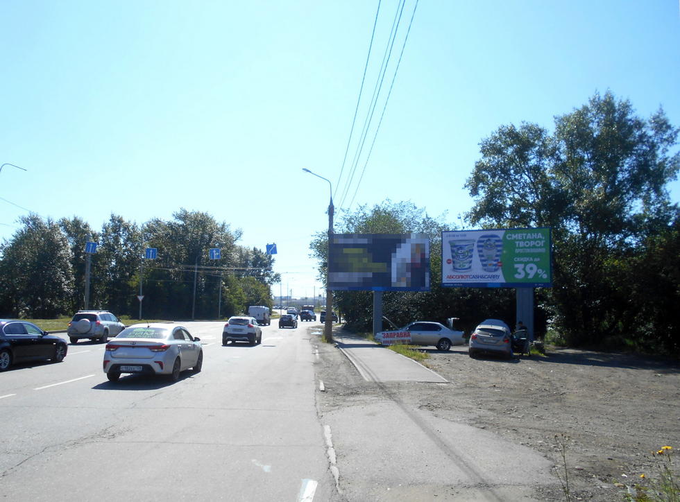 Фотография рекламного носителя, тип: Билборд 3x6, адрес: Сурнова ул., Нижне-Ушаковское кольцо., поз.2, Иркутск, Иркутская область, Россия. Сторона А №155344