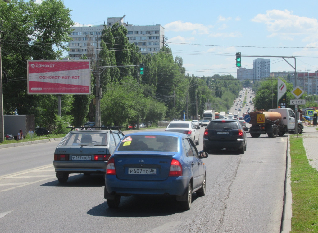 Фотография рекламного носителя, тип: Билборд 3x6, адрес: 9 Января ул., д.270, Воронеж, Воронежская область, Россия. Сторона Б1-Б3 №111712
