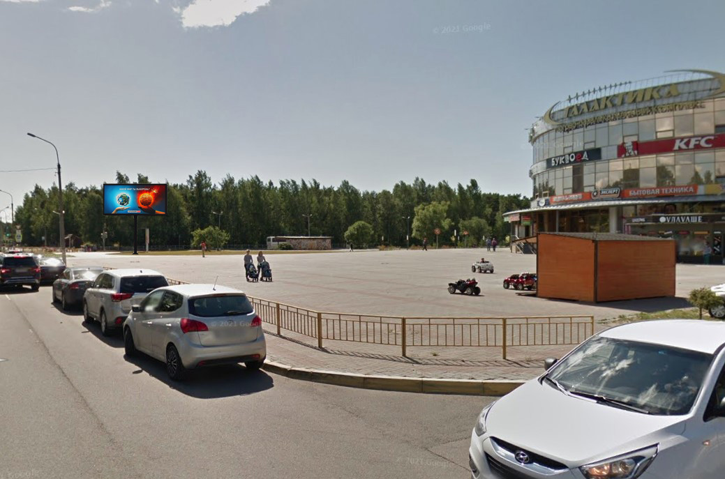 Фотография рекламного носителя, тип: Билборд 3x6, адрес: Героев пр-т., д.58, Сосновый Бор, Ленинградская область, Россия. Сторона A1-A10 №209667