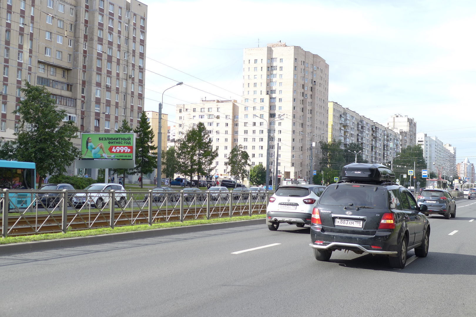 Фотография рекламного носителя, тип: Билборд 3x6, адрес: Энгельса пр-т., д.128 Х Луначарского пр-т., поз.1, Санкт-Петербург, Россия. Сторона Б №121385