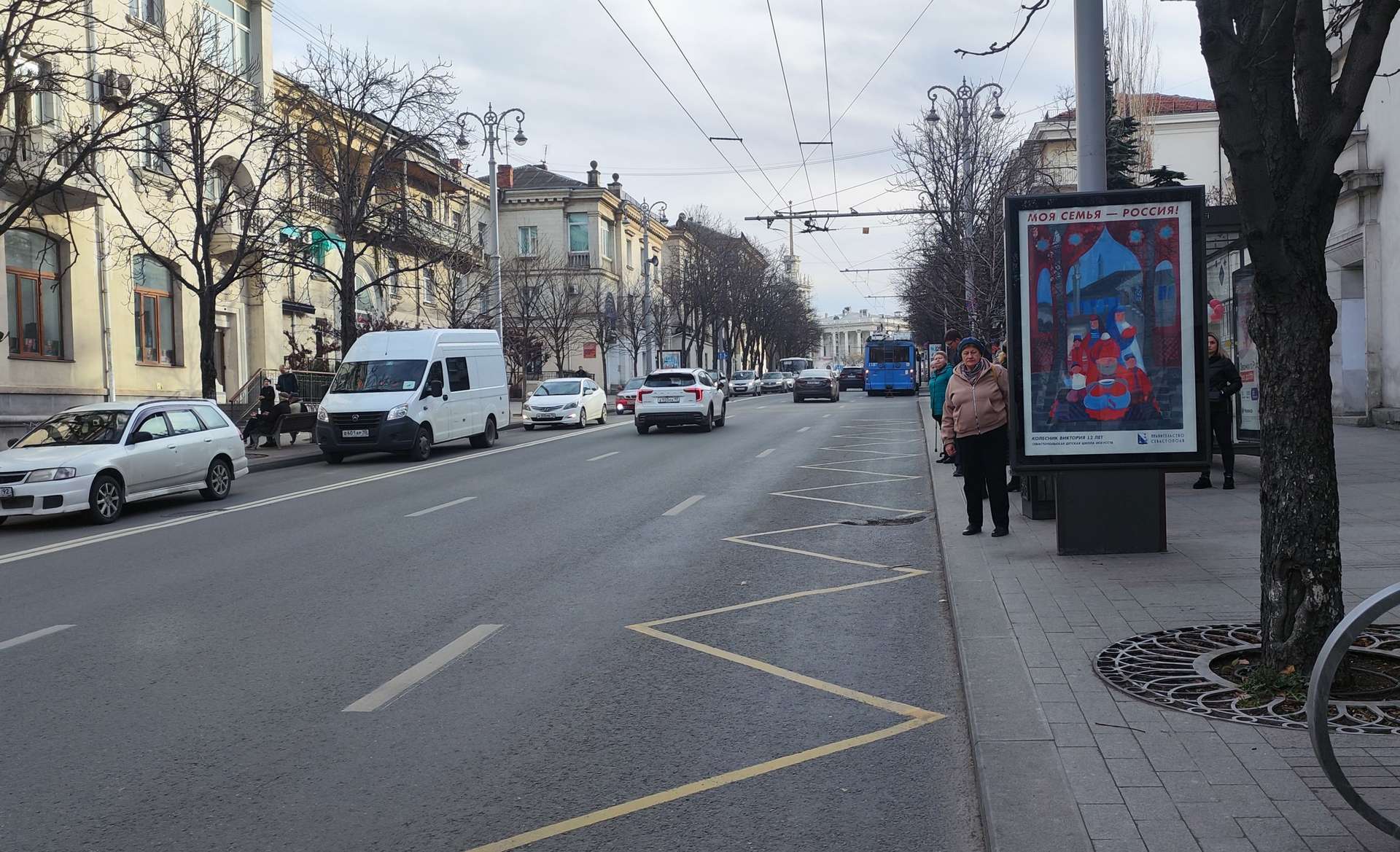 Фотография рекламного носителя, тип: Ситиформат 1.8x1.2, адрес: Большая Морская ул., д.48, Севастополь, Россия. Сторона A1-A5 №1373609