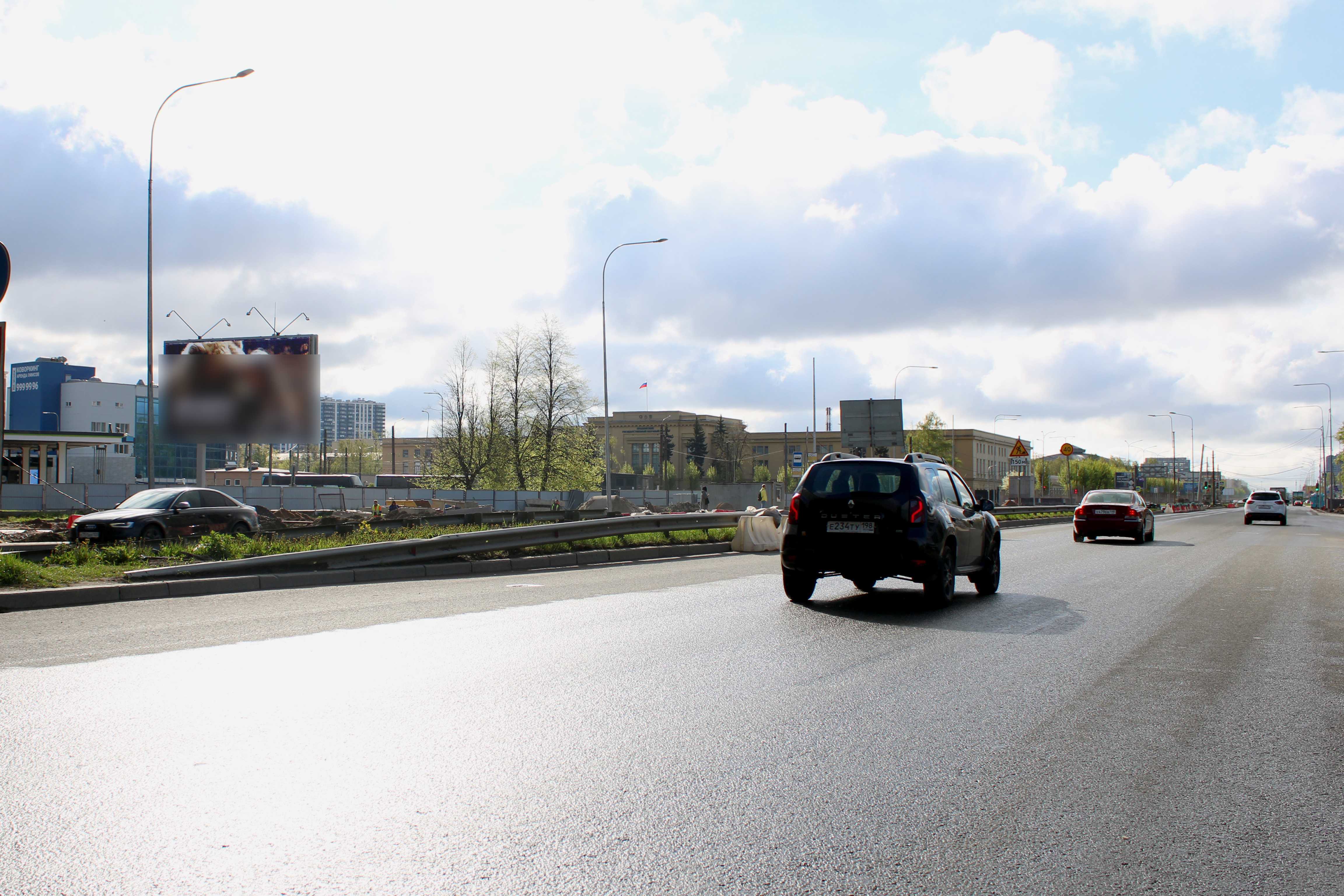 Фотография рекламного носителя, тип: Билборд 3x6, адрес: Московское ш. Х Дунайский пр-т., Санкт-Петербург, Россия. Сторона Б №119941