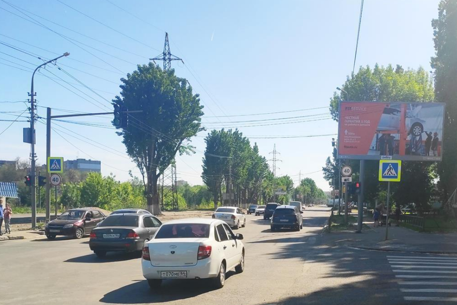 Фотография рекламного носителя, тип: Билборд 3x6, адрес: Ново-Астраханское ш. Х Барнаульская ул., поз.1, Саратов, Саратовская область, Россия. Сторона А №91004