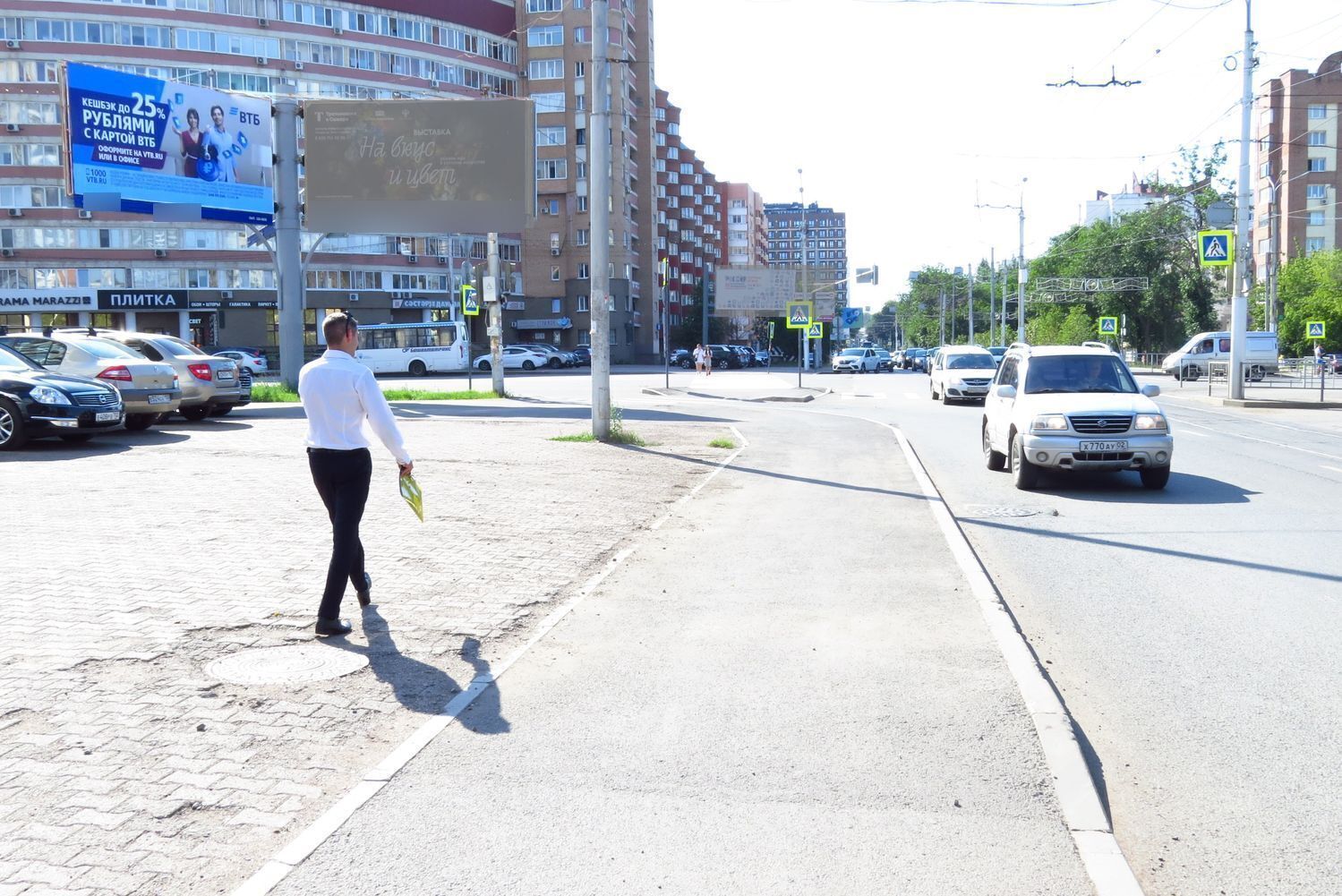 Фотография рекламного носителя, тип: Билборд 3x6, адрес: Цюрупы ул., д.134, Уфа, Республика Башкортостан, Россия. Сторона Б1 №91704