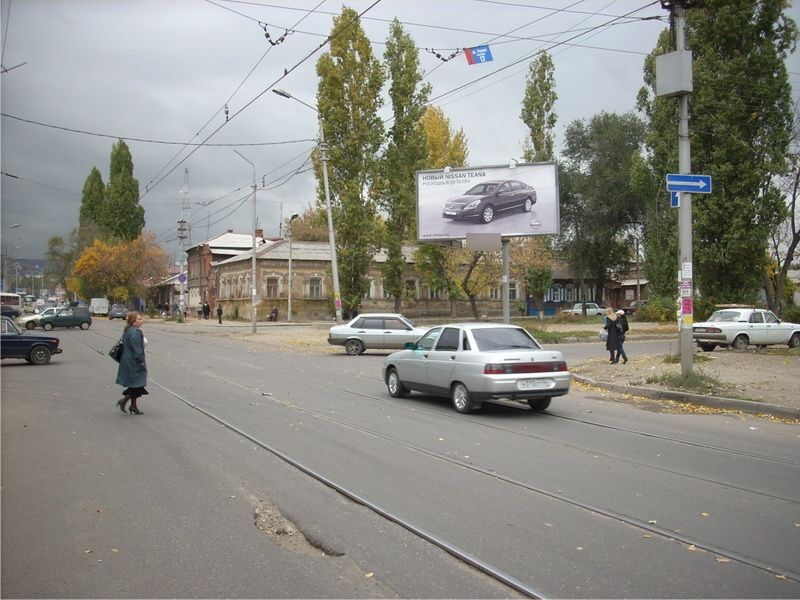 Фотография рекламного носителя, тип: Билборд 3x6, адрес: Большая Горная ул. X Рахова ул., поз.1, Саратов, Саратовская область, Россия. Сторона A №107339