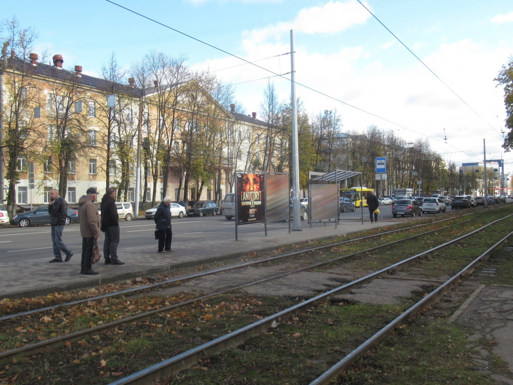 Фотография рекламного носителя, тип: Афиша 1.75x1.8, адрес: Октября пр-т., д.57б, Ярославль, Ярославская область, Россия. Сторона Б1 №1364272