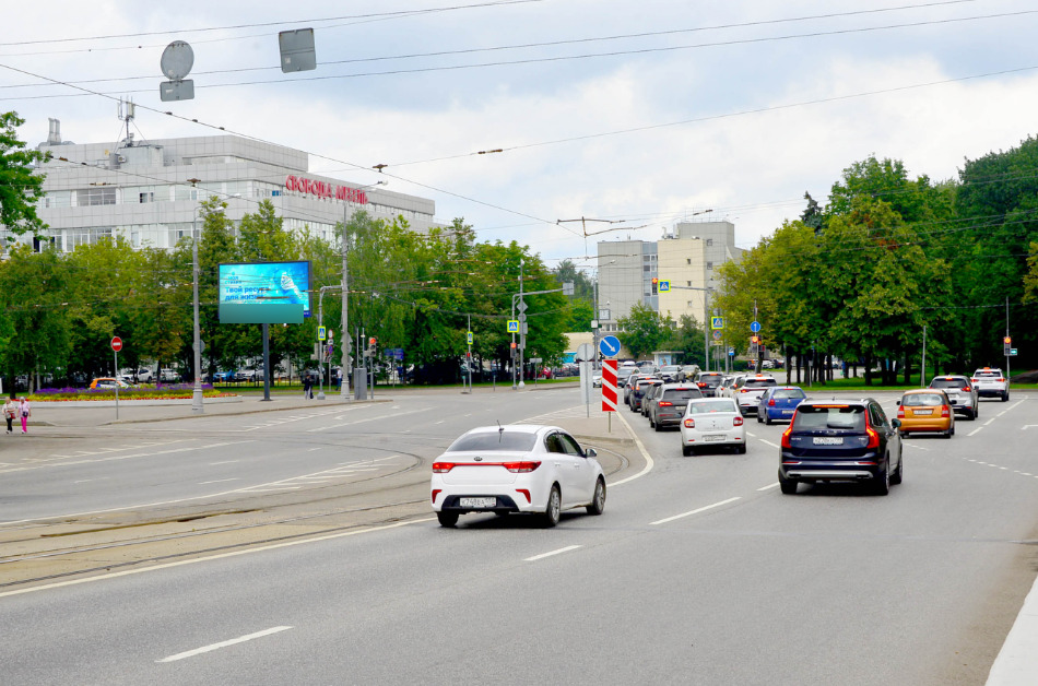 Фотография рекламного носителя, тип: Билборд 3x6, адрес: Свободы ул., д.29, Москва, Россия. Сторона Б1 №118013