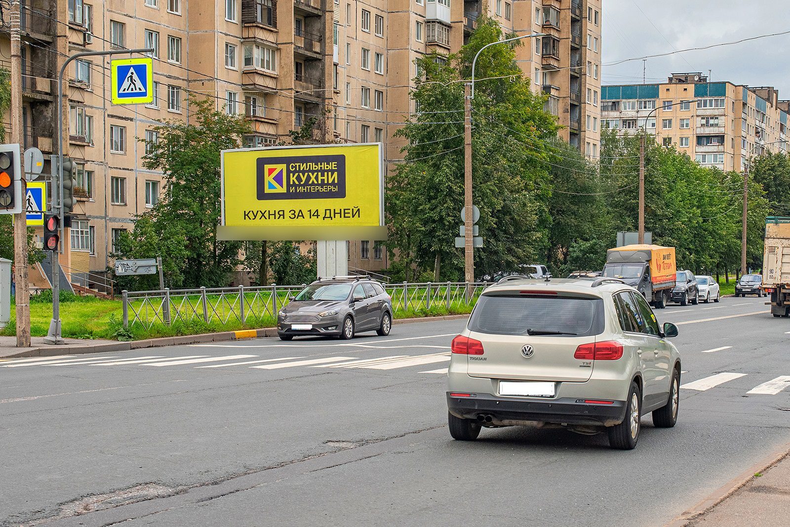 Фотография рекламного носителя, тип: Билборд 3x6, адрес: Коммуны ул., д.40 X Энтузиастов пр-т., Санкт-Петербург, Россия. Сторона В №164970