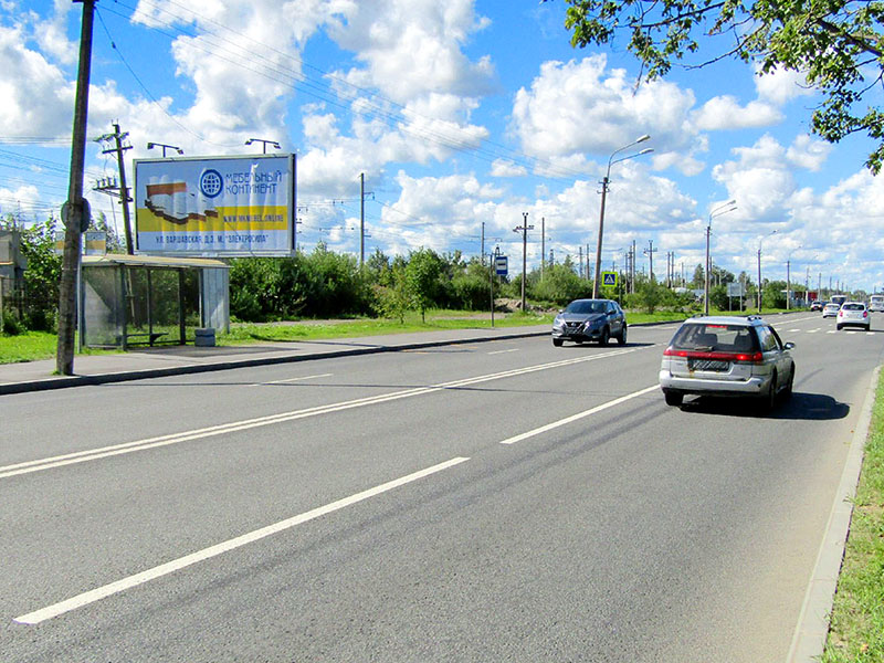 Фотография рекламного носителя, тип: Билборд 3x6, адрес: Народного Ополчения пр-т. Х Здоровцева ул., поз.1, Санкт-Петербург, Россия. Сторона B №169893