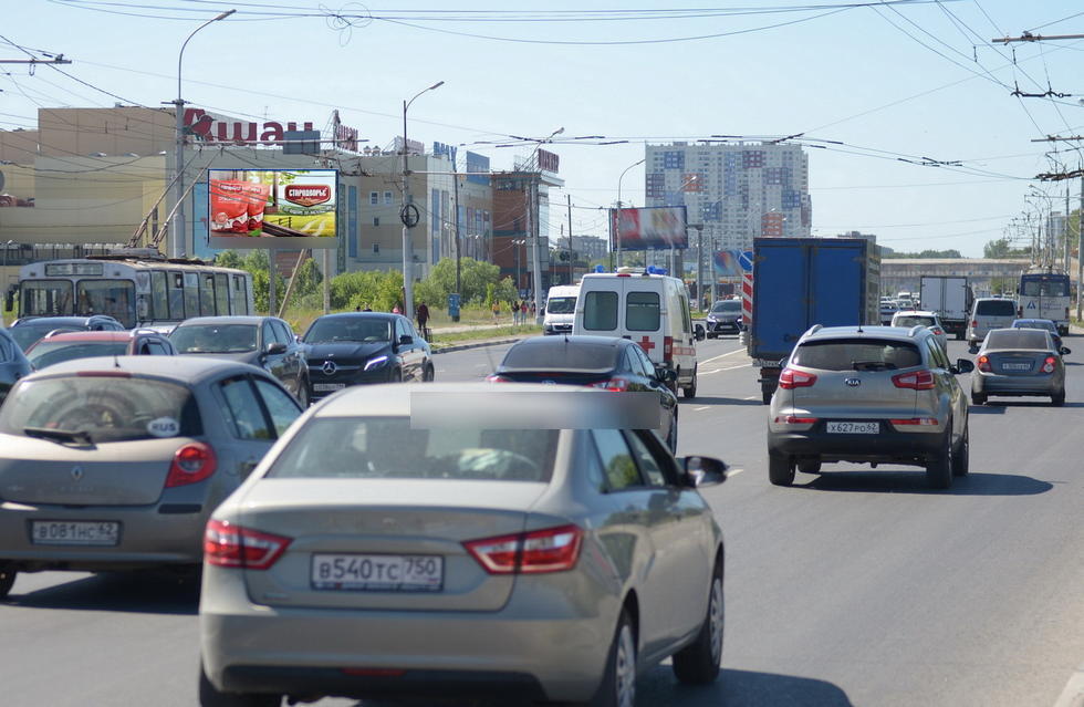 Фотография рекламного носителя, тип: Билборд 3x6, адрес: Московское ш., д.7, Рязань, Рязанская область, Россия. Сторона Б1 №156633