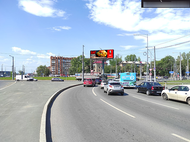 Фотография рекламного носителя, тип: Суперсайт 5x15, адрес: Московское ш. Х Луначарского, ул., Самара, Самарская область, Россия. Сторона Сh1-Сh9 №1051979