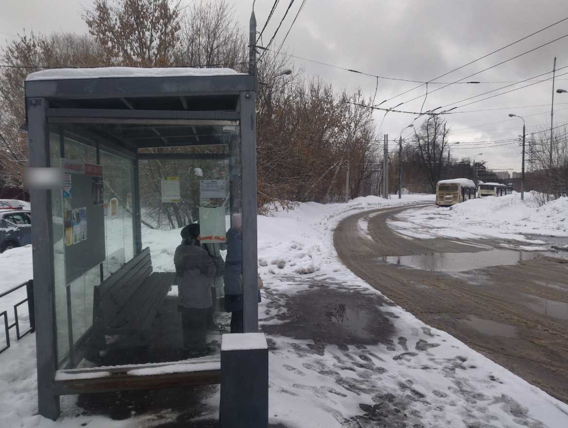 Фотография рекламного носителя, тип: Остановка 1.8x1.2, адрес: 8-я Линия ул., д.10Б, ост."МКГЗ", Видное, Московская область, Россия. Сторона B №1381880