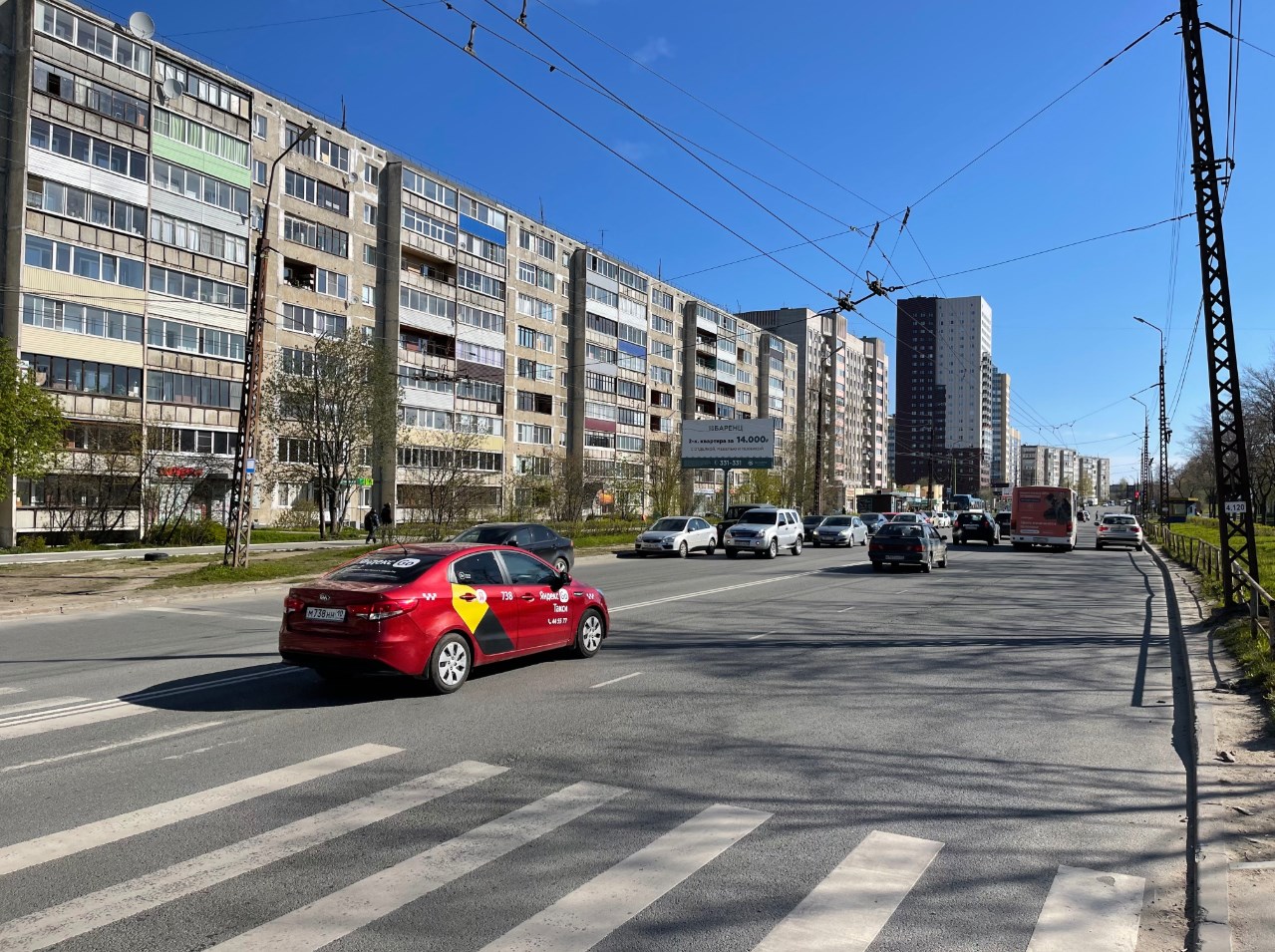 Фотография рекламного носителя, тип: Билборд 3x6, адрес: Ровио ул., д.20, Петрозаводск, Республика Карелия, Россия. Сторона B №339367