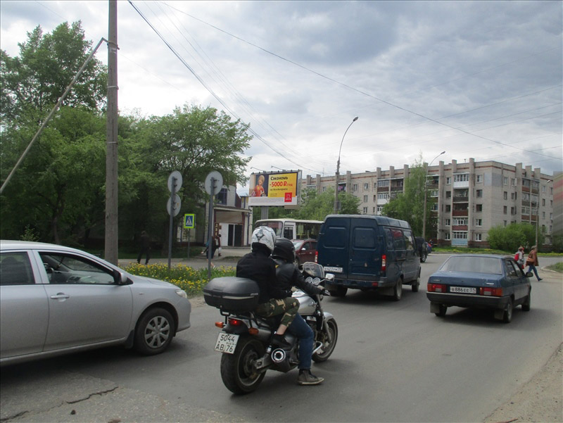 Фотография рекламного носителя, тип: Билборд 3x6, адрес: Северная ул., д.4, Вологда, Вологодская область, Россия. Сторона Б №110858