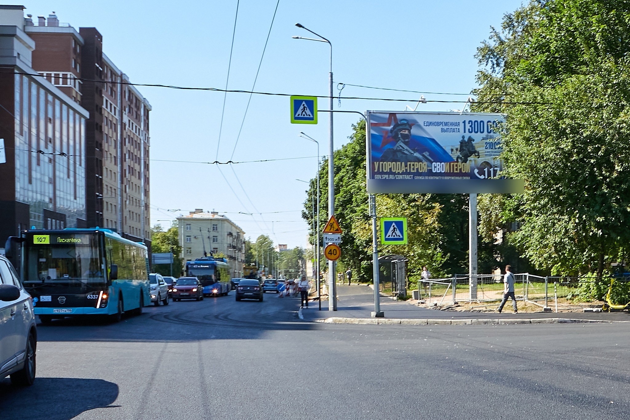 Фотография рекламного носителя, тип: Билборд 3x6, адрес: Металлистов пр-т. Х Замшина ул., д.18, Санкт-Петербург, Россия. Сторона А1 №719299