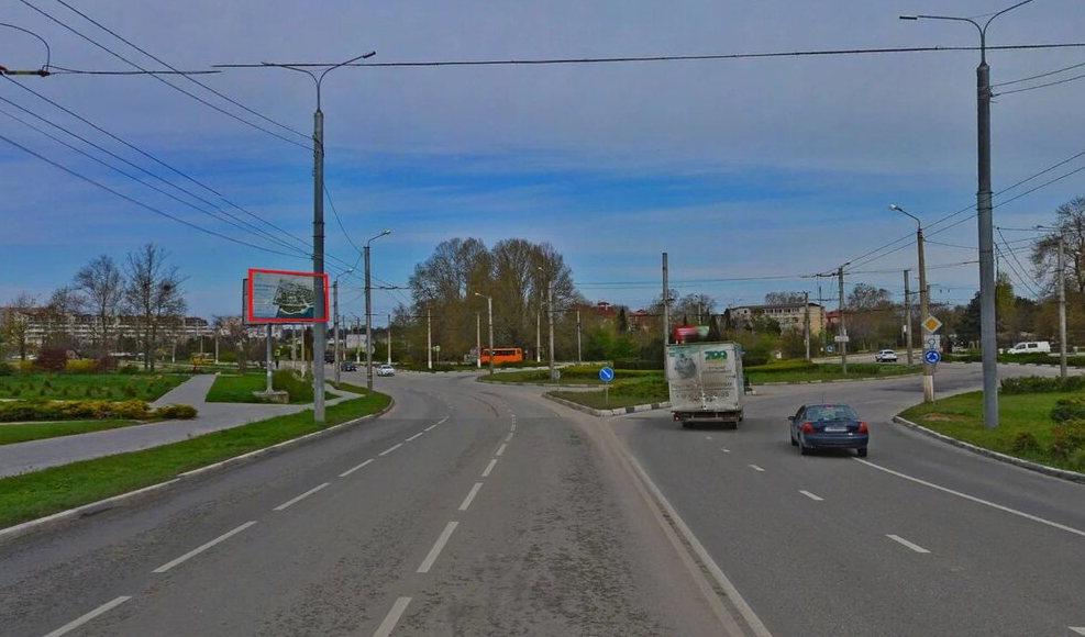 Фотография рекламного носителя, тип: Билборд 3x6, адрес: Комбата Неустоева пл., сквер Т.Г. Шевченко, Севастополь, Россия. Сторона Б №364873