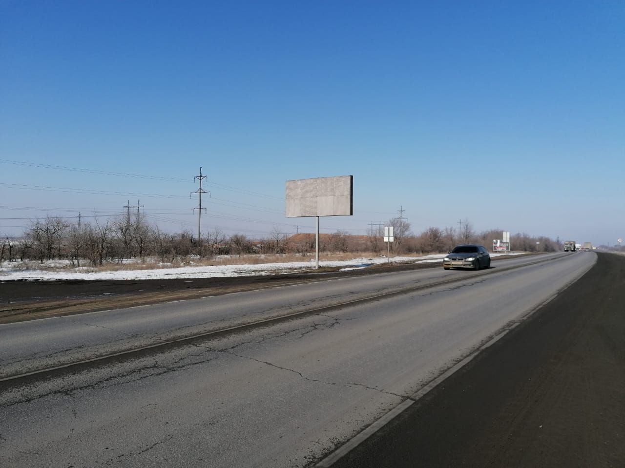 Фотография рекламного носителя, тип: Билборд 3x6, адрес: Сызрань-Саратов-Волгоград а/д, 672 300м, поз.2, Волгоградская область, Россия. Сторона В №1376908