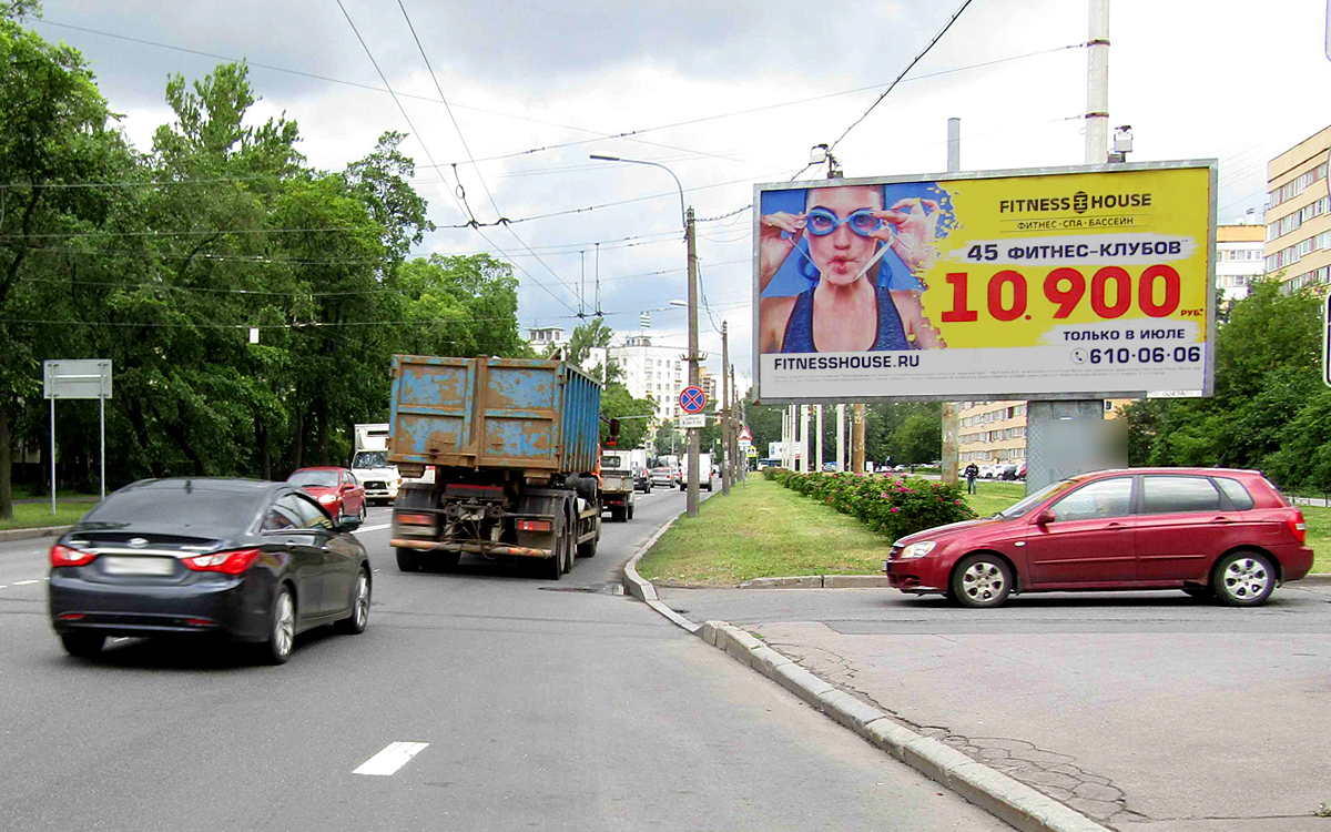 Фотография рекламного носителя, тип: Билборд 3x6, адрес: Зины Портновой ул., д.21 Х Ленинский пр-т., Санкт-Петербург, Россия. Сторона A №171287