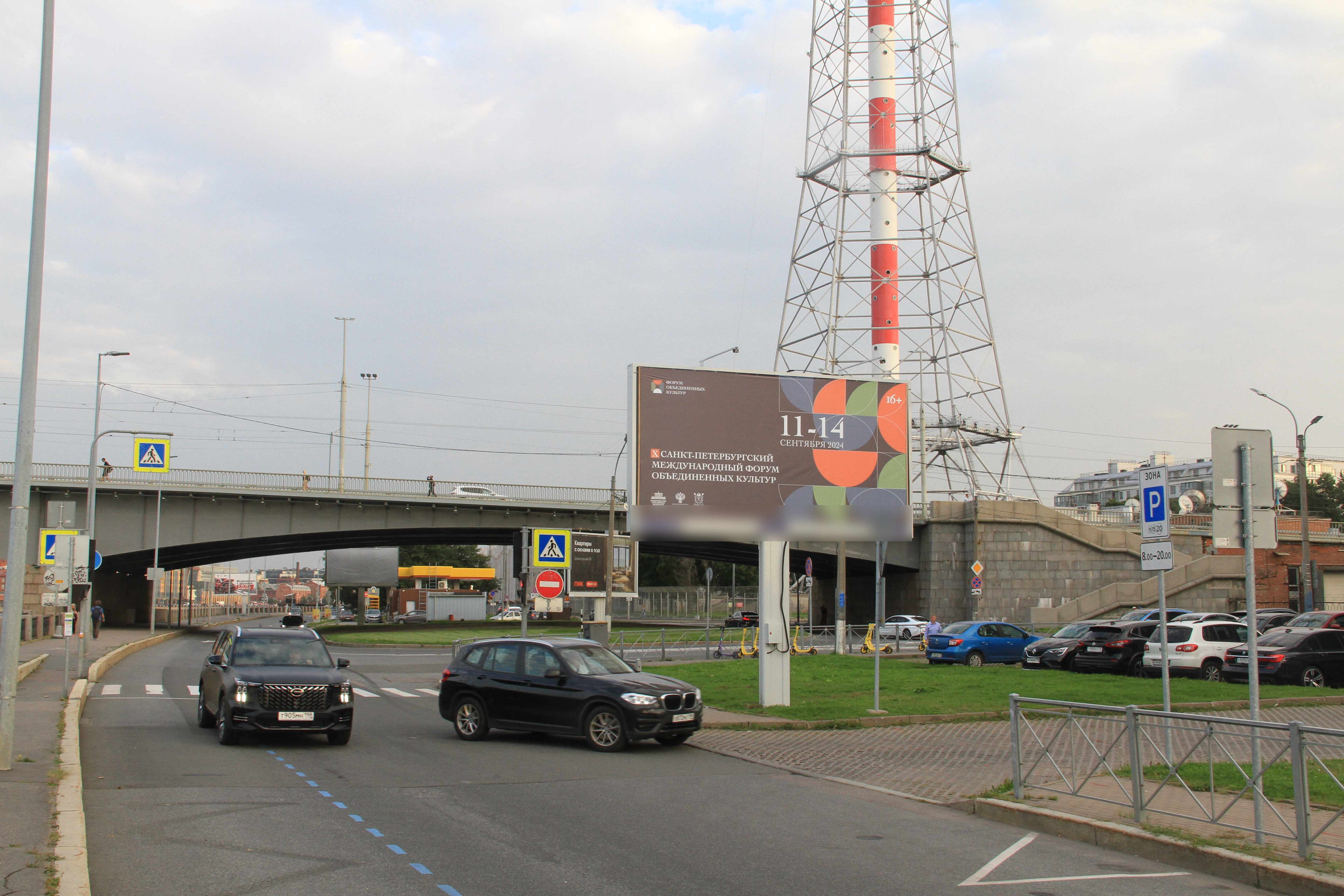 Фотография рекламного носителя, тип: Билборд 3x6, адрес: Аптекарская наб., д.18 Х Медиков пр., Санкт-Петербург, Россия. Сторона Б №774373