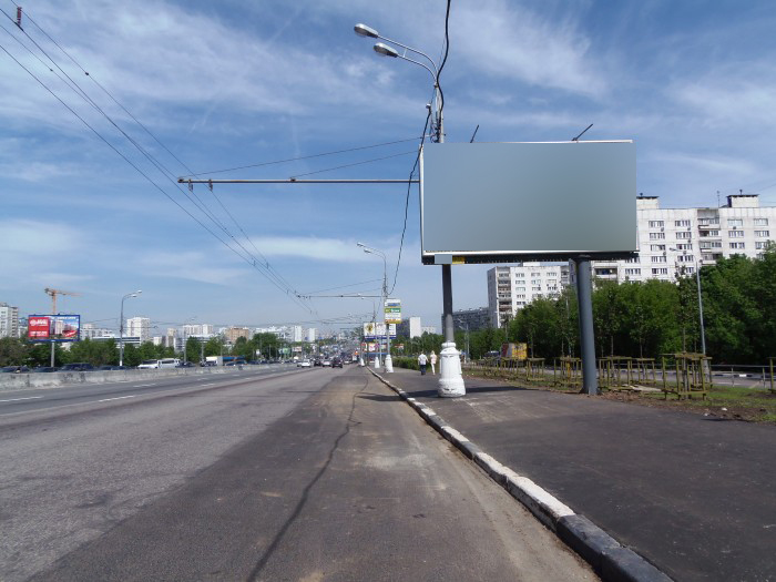 Фотография рекламного носителя, тип: Билборд 3x6, адрес: Варшавское ш., д.152, Москва, Россия. Сторона A1 №62325