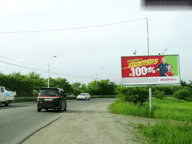 Фотография рекламного носителя, тип: Билборд 3x6, адрес: Пионерская ул., военные склады, Хабаровск, Хабаровский край, Россия. Сторона А №198877