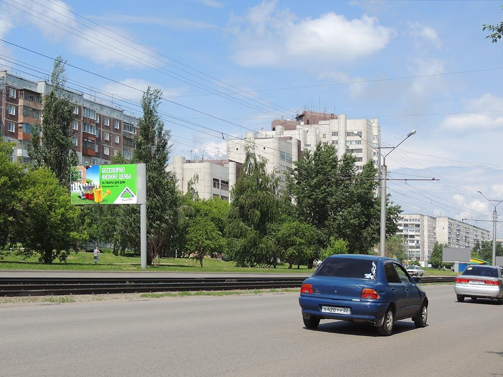 Фотография рекламного носителя, тип: Билборд 3x6, адрес: Попова ул., д.102, Барнаул, Алтайский край, Россия. Сторона B №87775