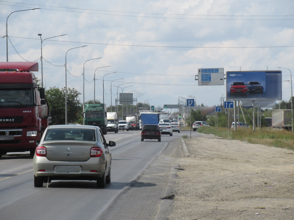 Фотография рекламного носителя, тип: Билборд 3x6, адрес: Неждановой ул., напротив АЗС"Газпром", Волгоград, Волгоградская область, Россия. Сторона А №111172