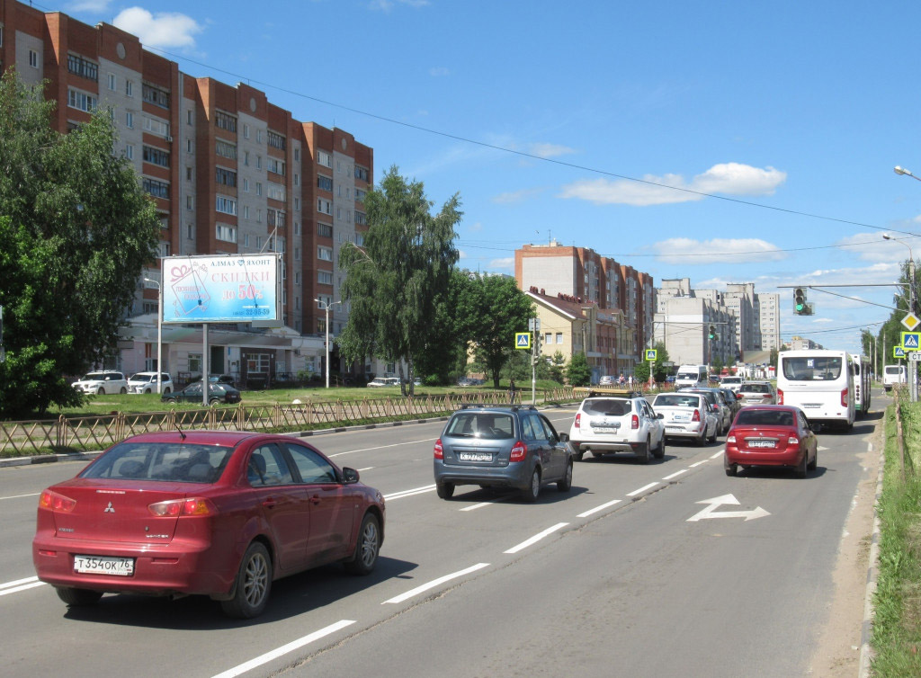Фотография рекламного носителя, тип: Билборд 3x6, адрес: Машиностроителей пр-т., д.52, Ярославль, Ярославская область, Россия. Сторона Б №109226