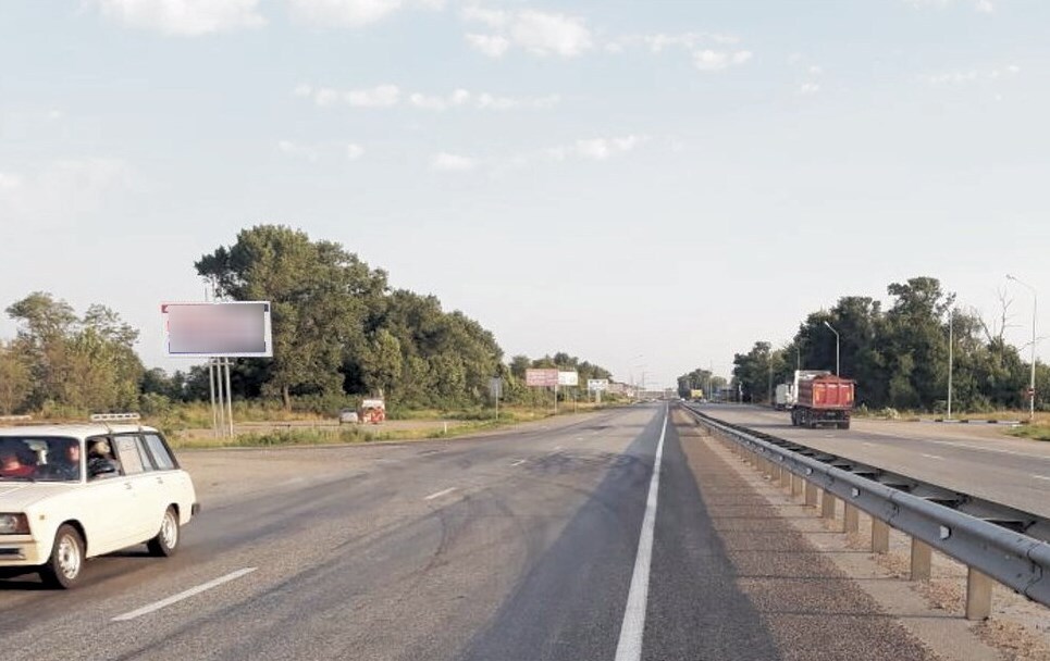 Фотография рекламного носителя, тип: Билборд 3x6, адрес: ФАД Кавказ а/д, 233 200м, Невинномысск, Ставропольский край, Россия. Сторона B №1041939