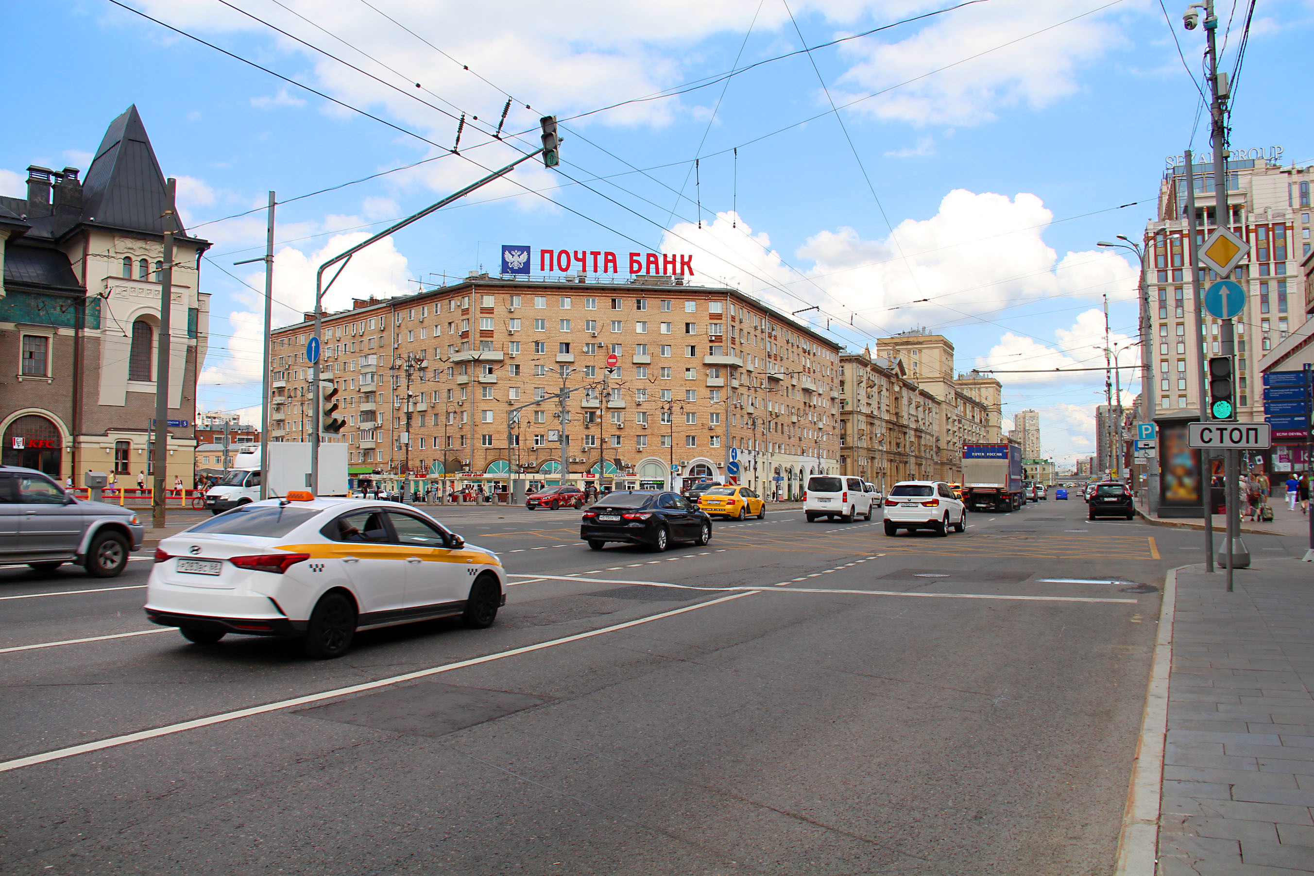 Фотография рекламного носителя, тип: Крышная установка, адрес: Краснопрудная ул., д.1, Москва, Россия. Сторона А №148288