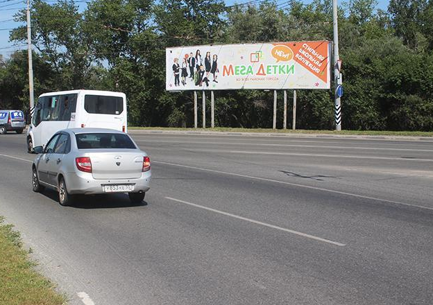 Фотография рекламного носителя, тип: Суперсайт 3x12, адрес: Кировская развязка Х Суворова ул., поз.1, Омск, Омская область, Россия. Сторона А №197820