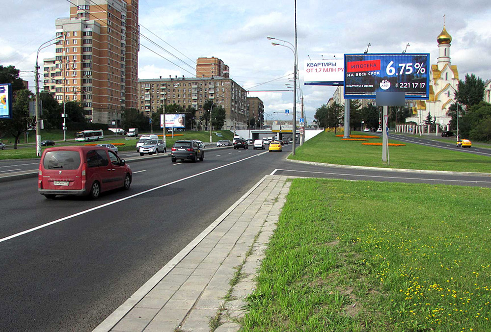 Фотография рекламного носителя, тип: Билборд 3x6, адрес: Андропова пр-т. Х Трофимова ул., Москва, Россия. Сторона A1-A3 №14313