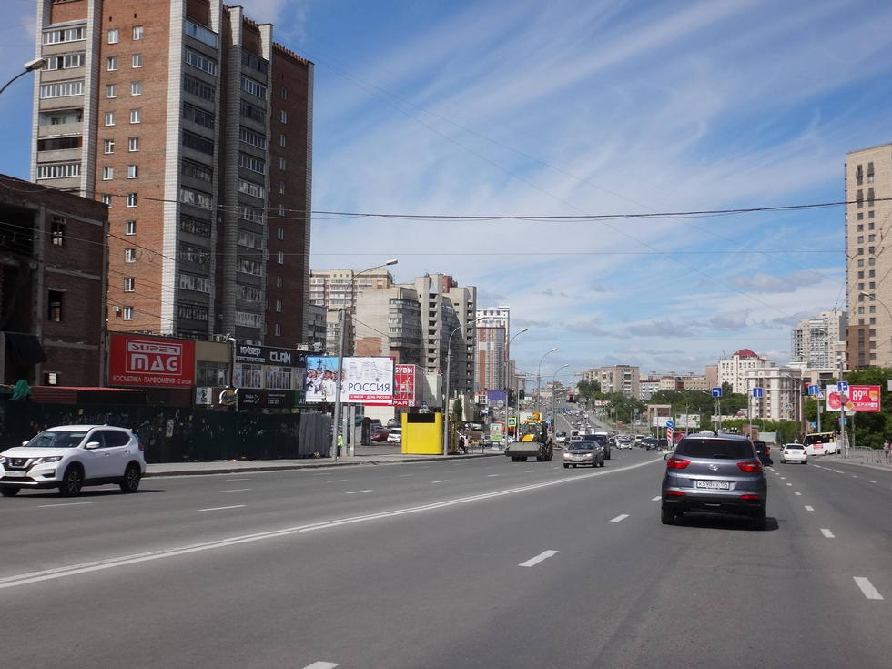 Фотография рекламного носителя, тип: Билборд 3x6, адрес: Б.Богаткова ул., д.217, Новосибирск, Новосибирская область, Россия. Сторона Б №124642