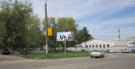 Фотография рекламного носителя, тип: Билборд 3x6, адрес: Павлово г., Фаворского ул. Х Суворова ул., Нижний Новгород, Нижегородская область, Россия. Сторона Б №248735