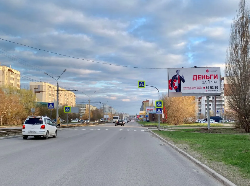 Фотография рекламного носителя, тип: Билборд 3x6, адрес: Попова ул., д.102, Барнаул, Алтайский край, Россия. Сторона А №1044590