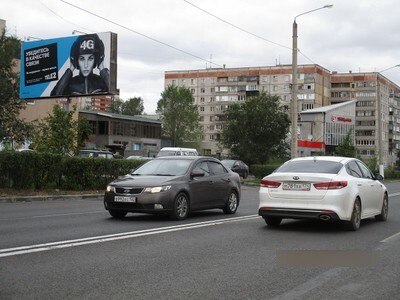 Фотография рекламного носителя, тип: Билборд 3x6, адрес: Ленина пр-т., д.164 Х Сиреневый пр-зд., Магнитогорск, Челябинская область, Россия. Сторона Б №780583