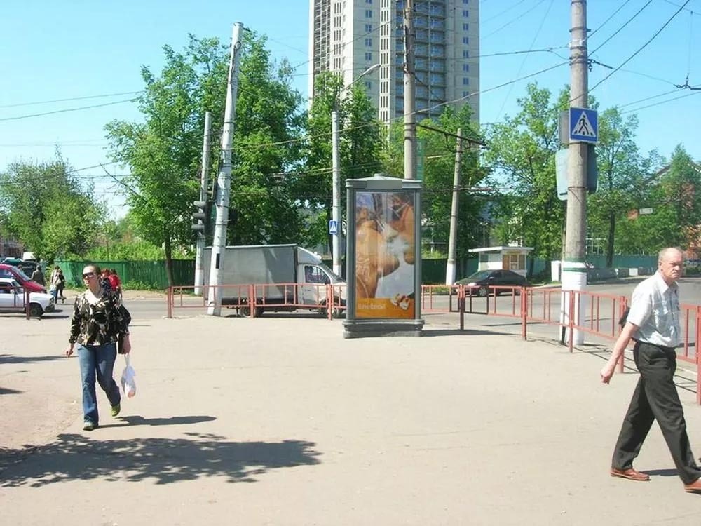 Фотография рекламного носителя, тип: Пиллар 3x1.4, адрес: Смоленский пер., д.8, Тверь, Тверская область, Россия. Сторона С №228127