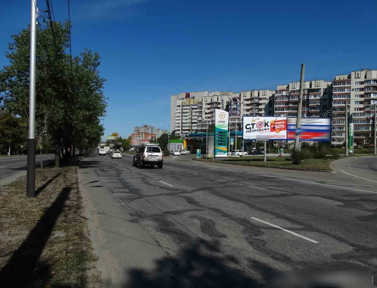 Фотография рекламного носителя, тип: Билборд 3x6, адрес: Большая ул., АЗС Альянс, Хабаровск, Хабаровский край, Россия. Сторона А №99963