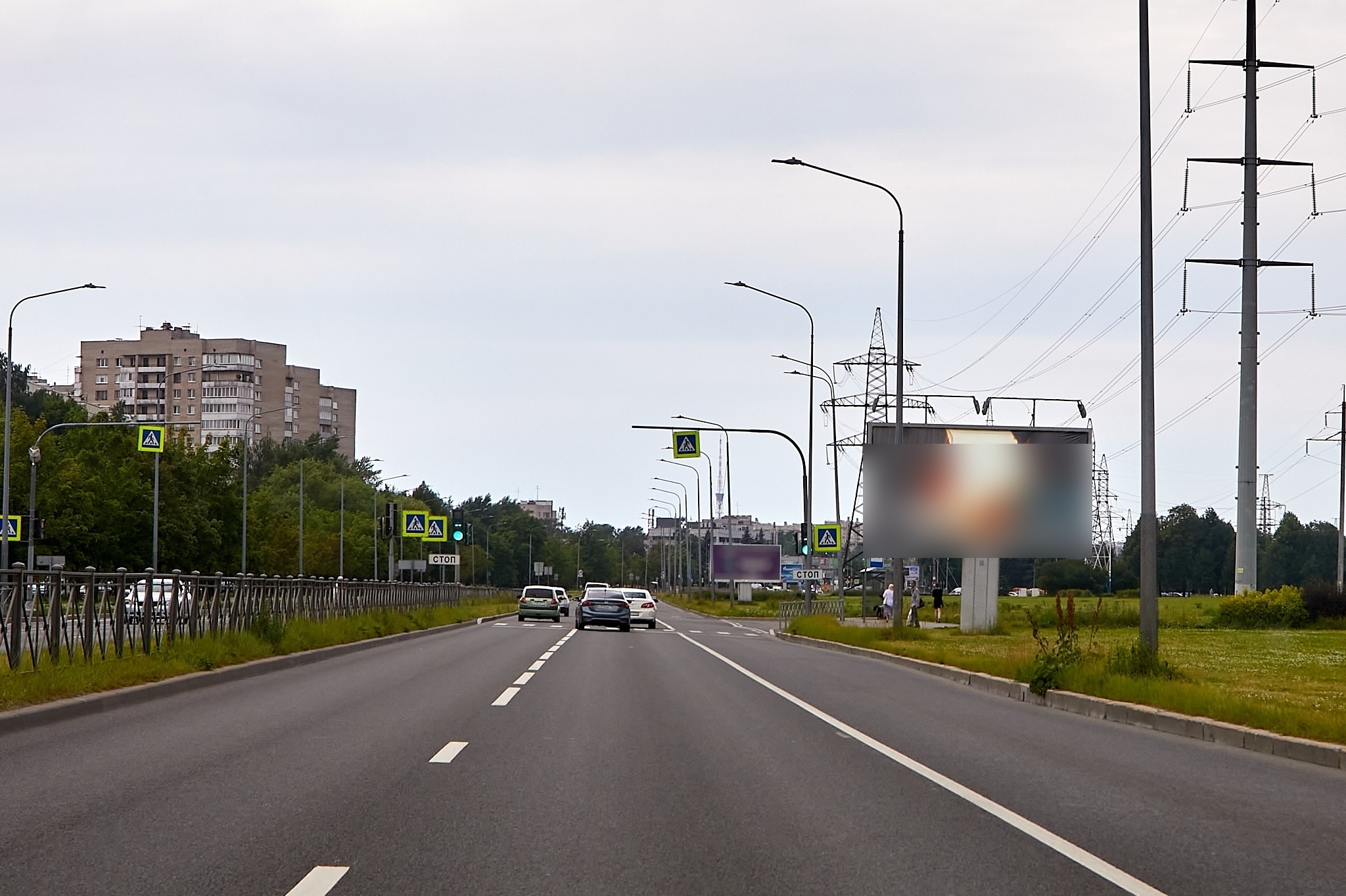 Фотография рекламного носителя, тип: Билборд 3x6, адрес: Маршала Блюхера пр-т., д.57, Санкт-Петербург, Россия. Сторона А №106403