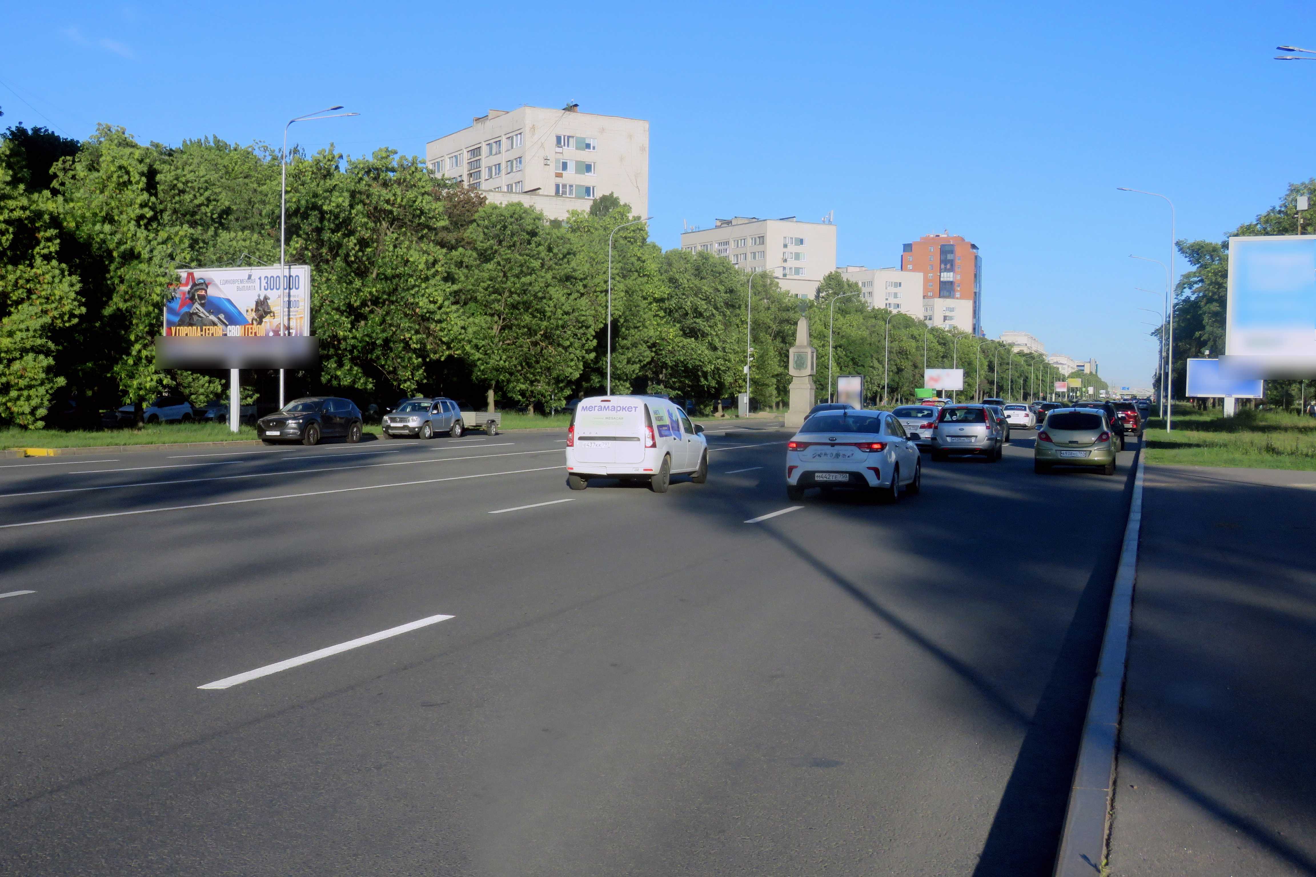 Фотография рекламного носителя, тип: Билборд 3x6, адрес: Московское ш., д.2 Х Победы пл., Санкт-Петербург, Россия. Сторона Б №119953